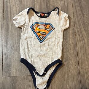Superman Gray and Blue Kids One Piece
